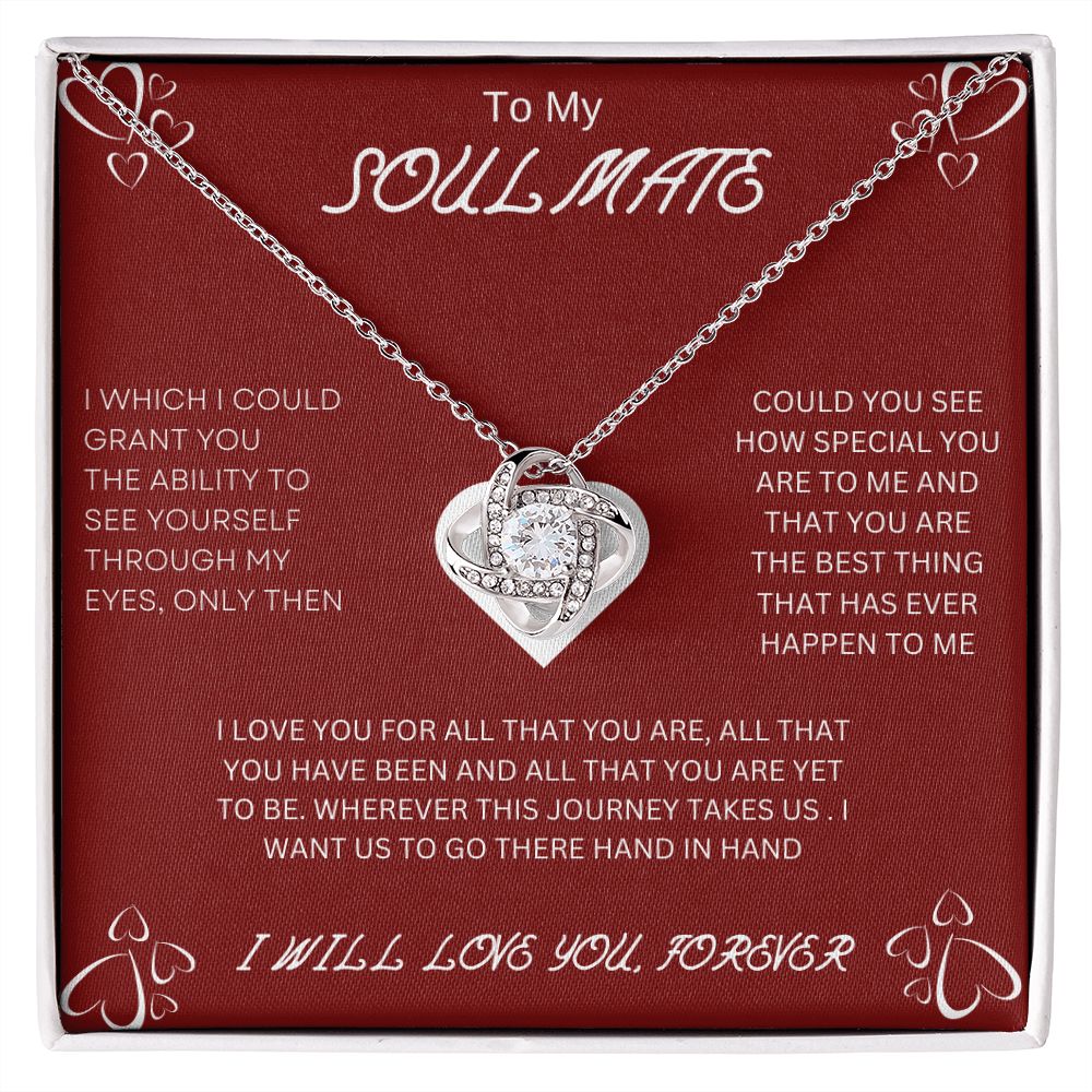 To My Soulmate | Love Knot Necklace