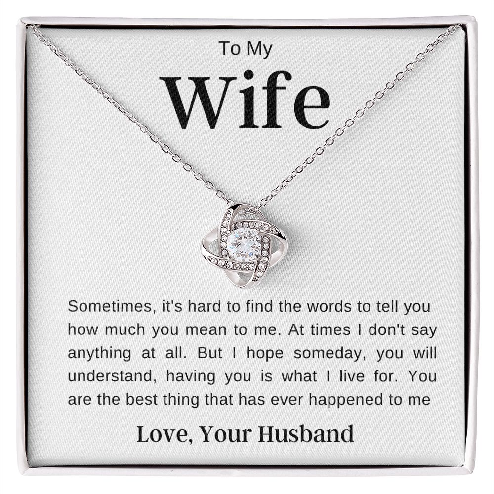 To My Wife | Love Knot Necklace