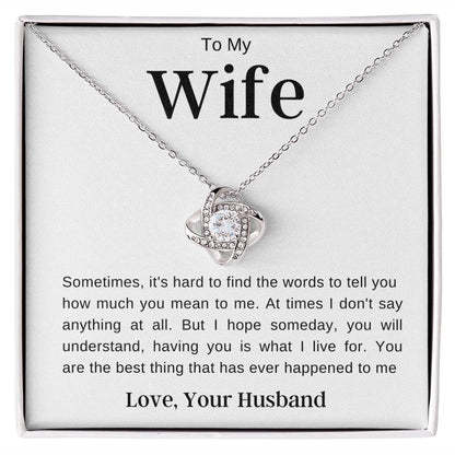 To My Wife | Love Knot Necklace