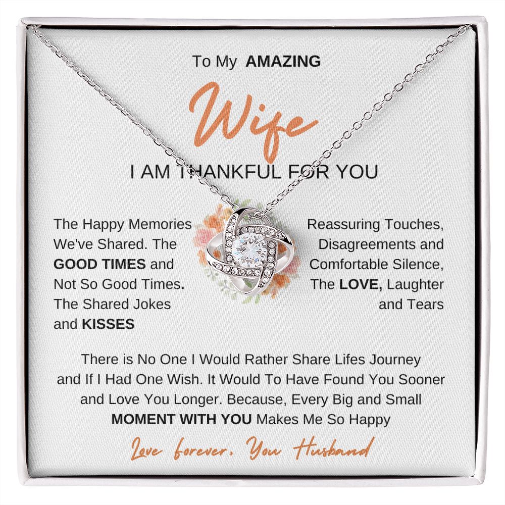 To My Amazing Wife | Love Knot Necklace