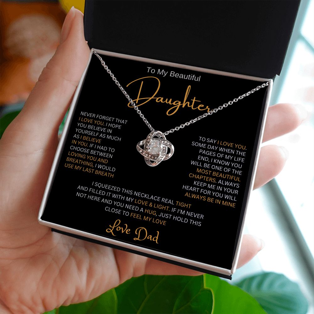 To My Daughter | Love Knot Necklace