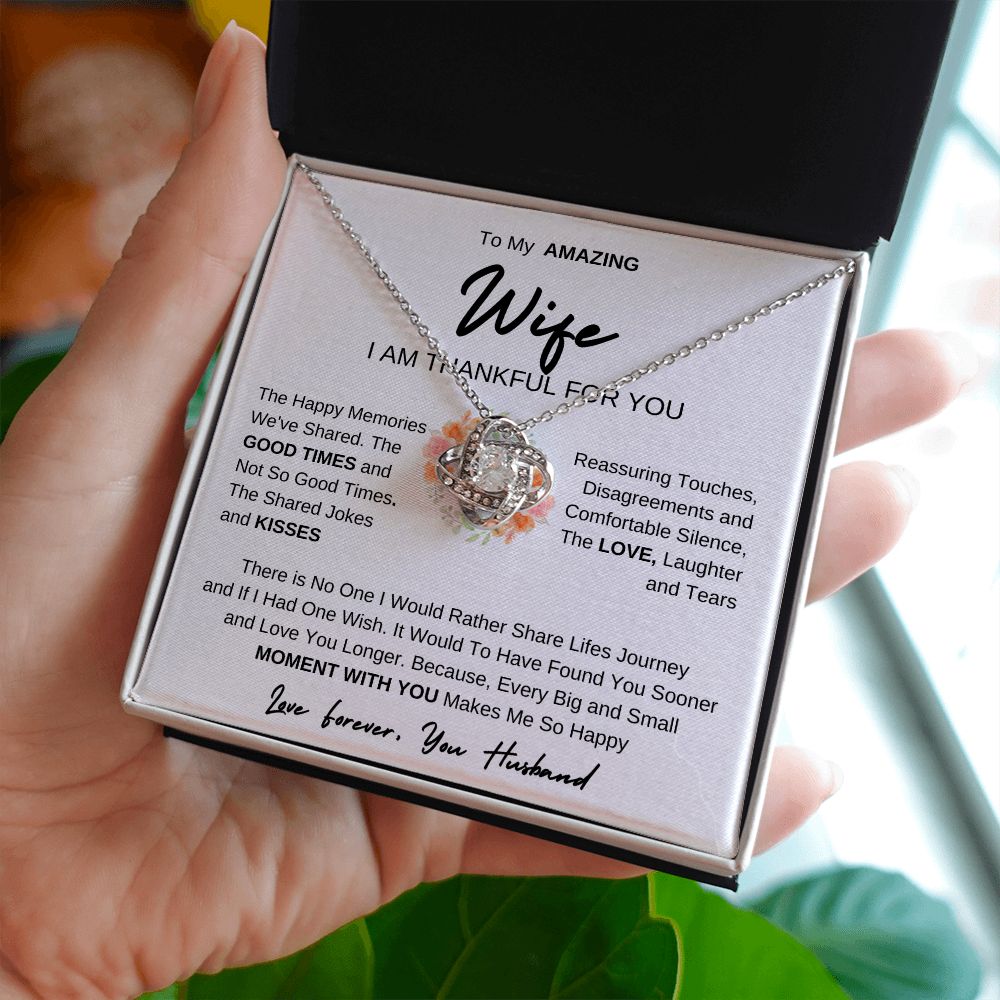 To My Amazing Wife | Love Knot Necklace