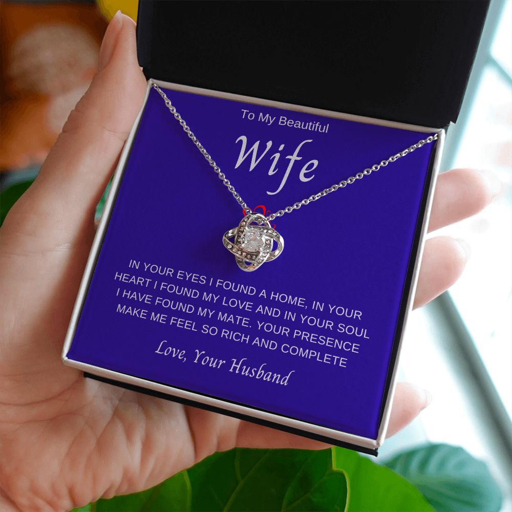 To My Wife | Love Knot Necklace