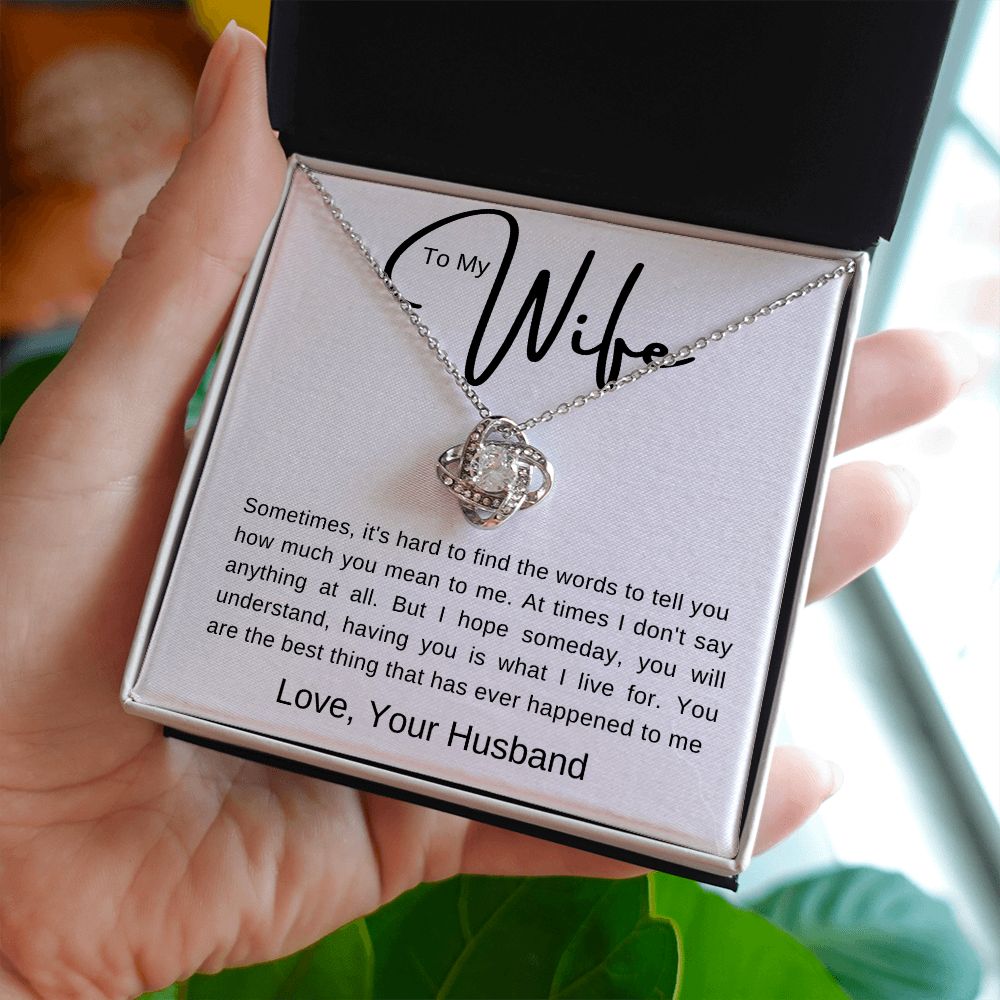 To My Wife | Love Knot Necklace