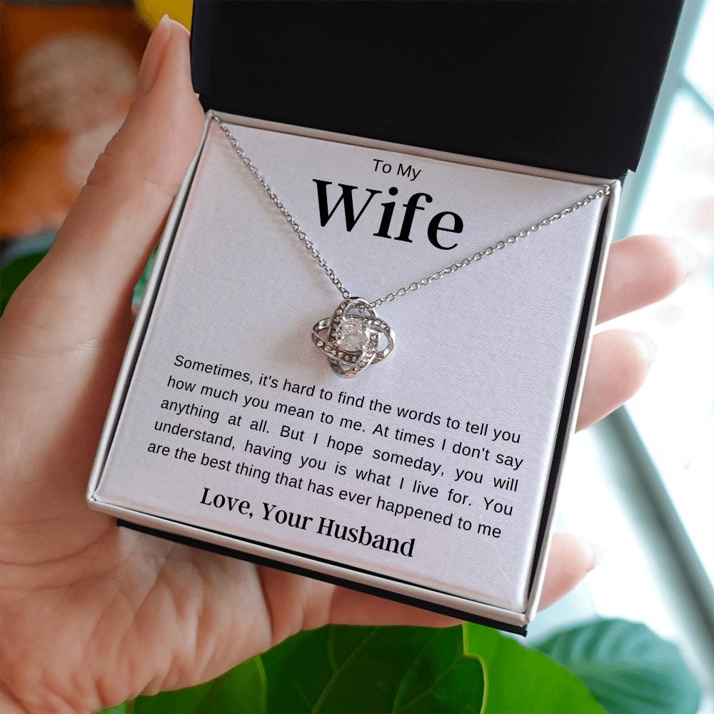 To My Wife | Love Knot Necklace