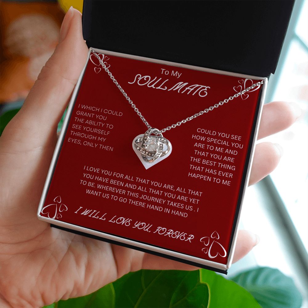 To My Soulmate | Love Knot Necklace