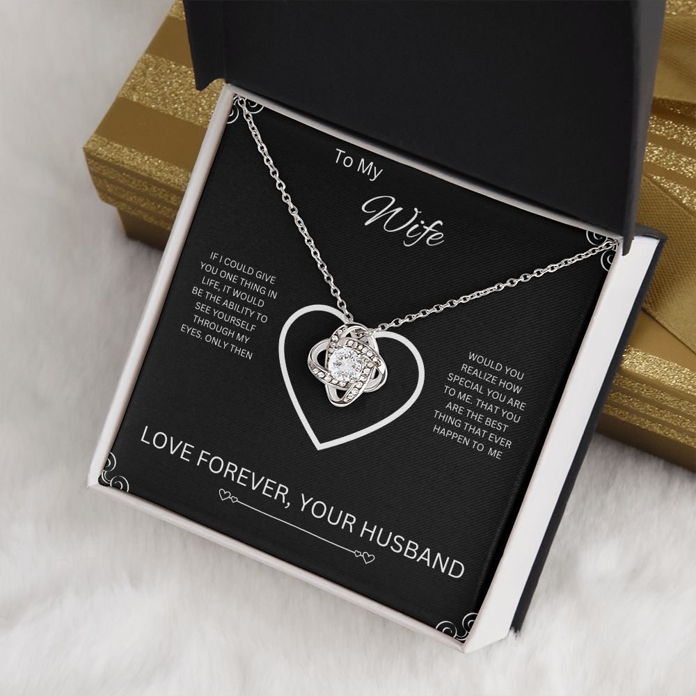 To My Wife | Love Knot Necklace