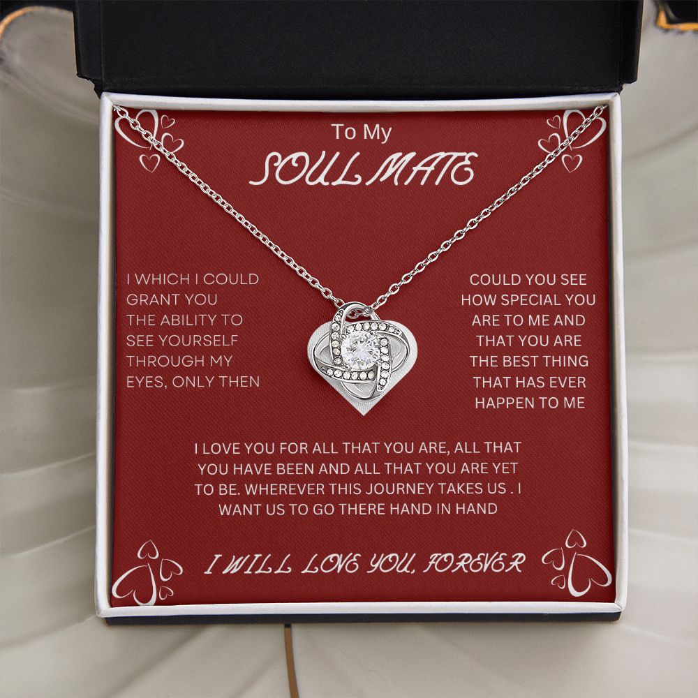 To My Soulmate | Love Knot Necklace