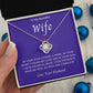 To My Wife | Love Knot Necklace