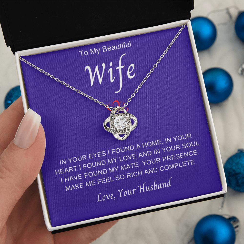 To My Wife | Love Knot Necklace