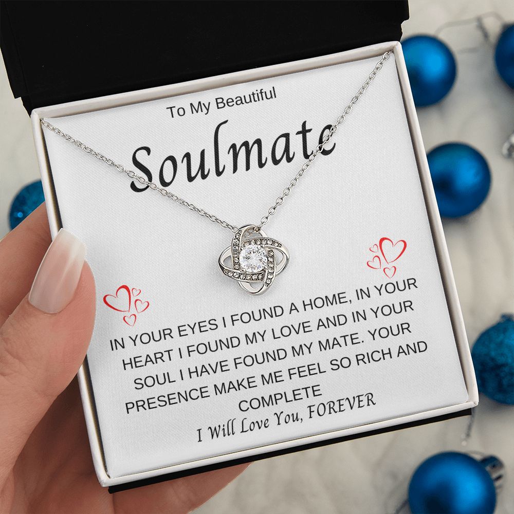 To My Soulmate | Love Knot Necklace