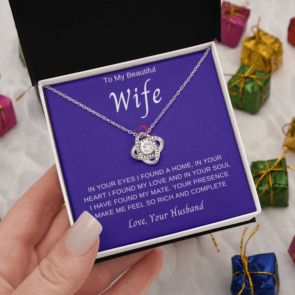 To My Wife | Love Knot Necklace