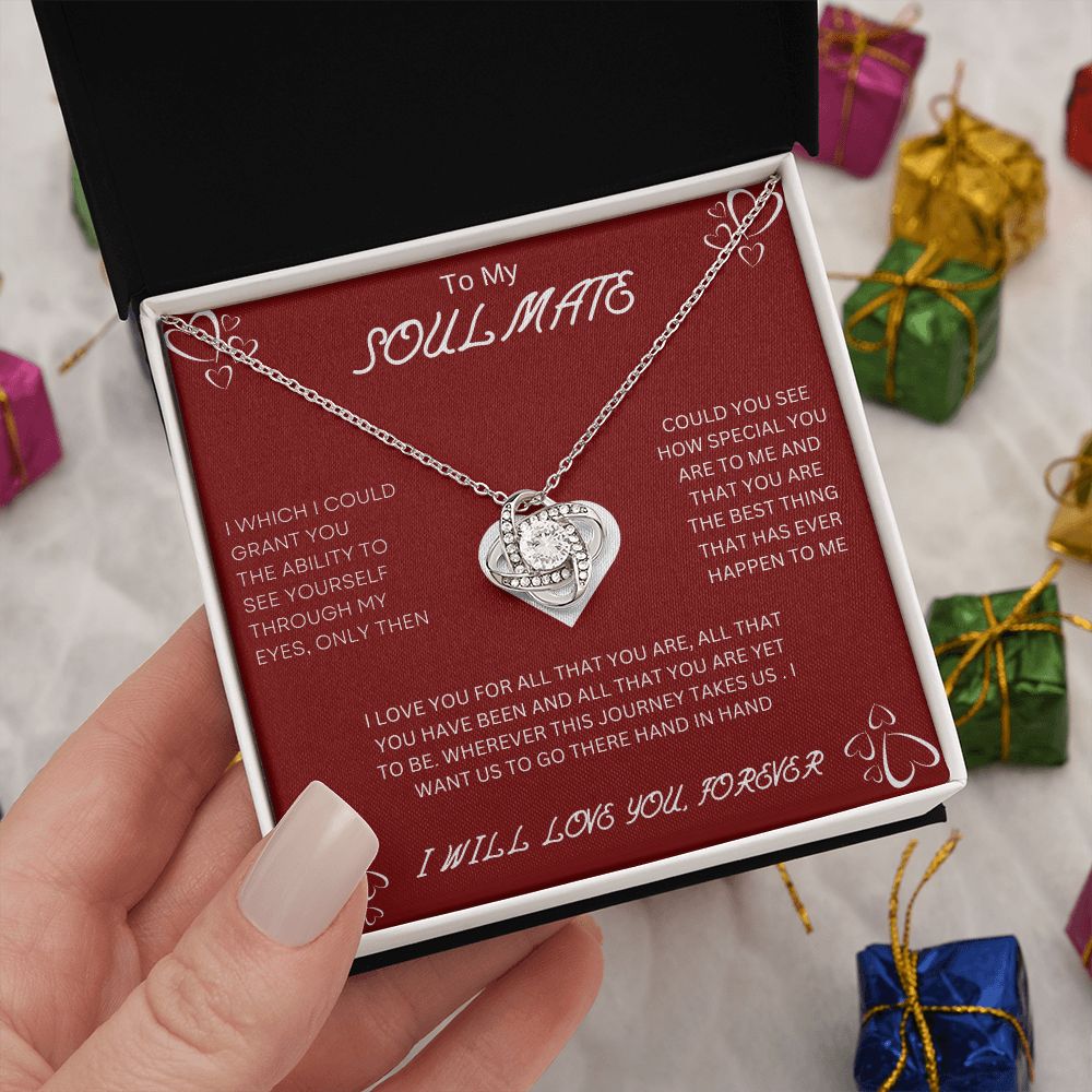 To My Soulmate | Love Knot Necklace