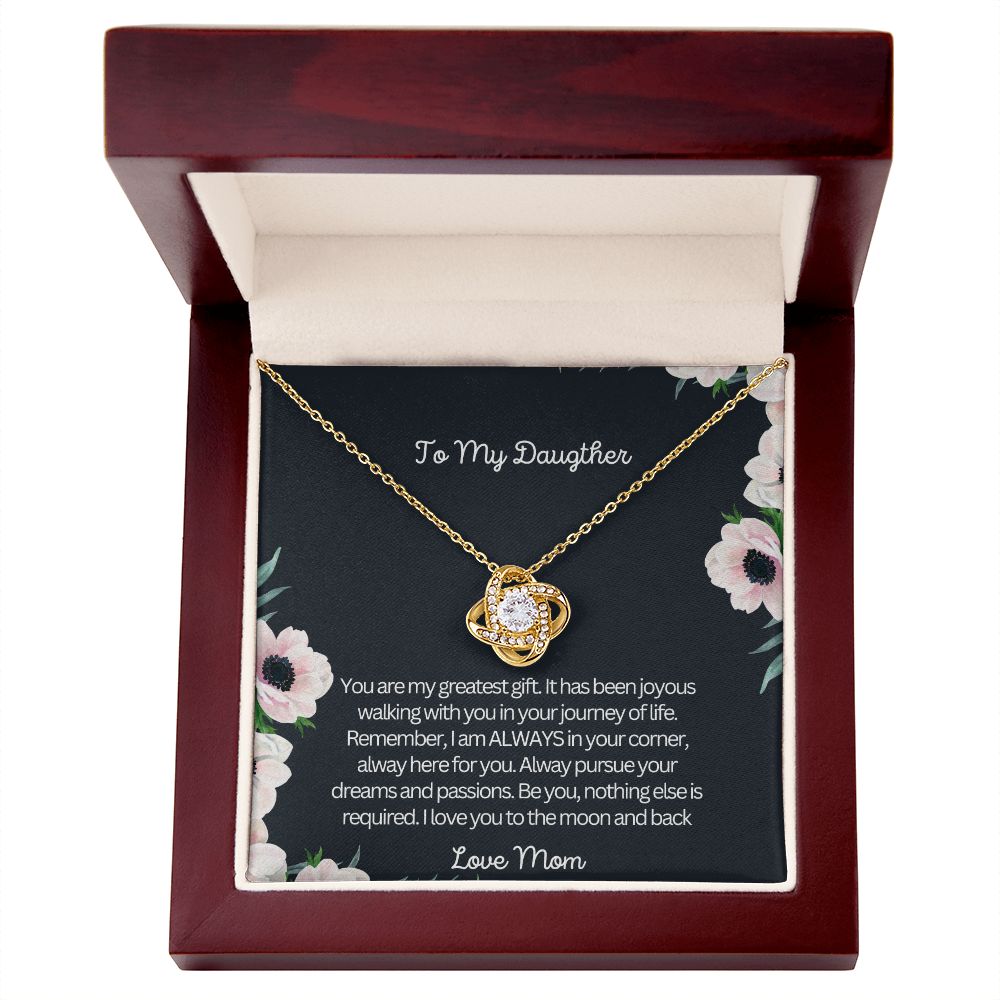 To My Daughter | Love Knot Necklace