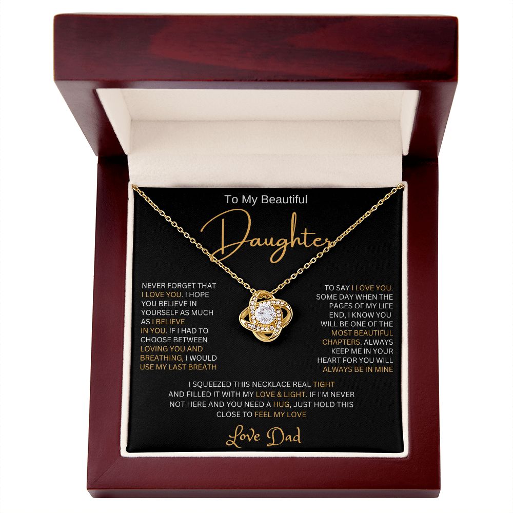 To My Daughter | Love Knot Necklace
