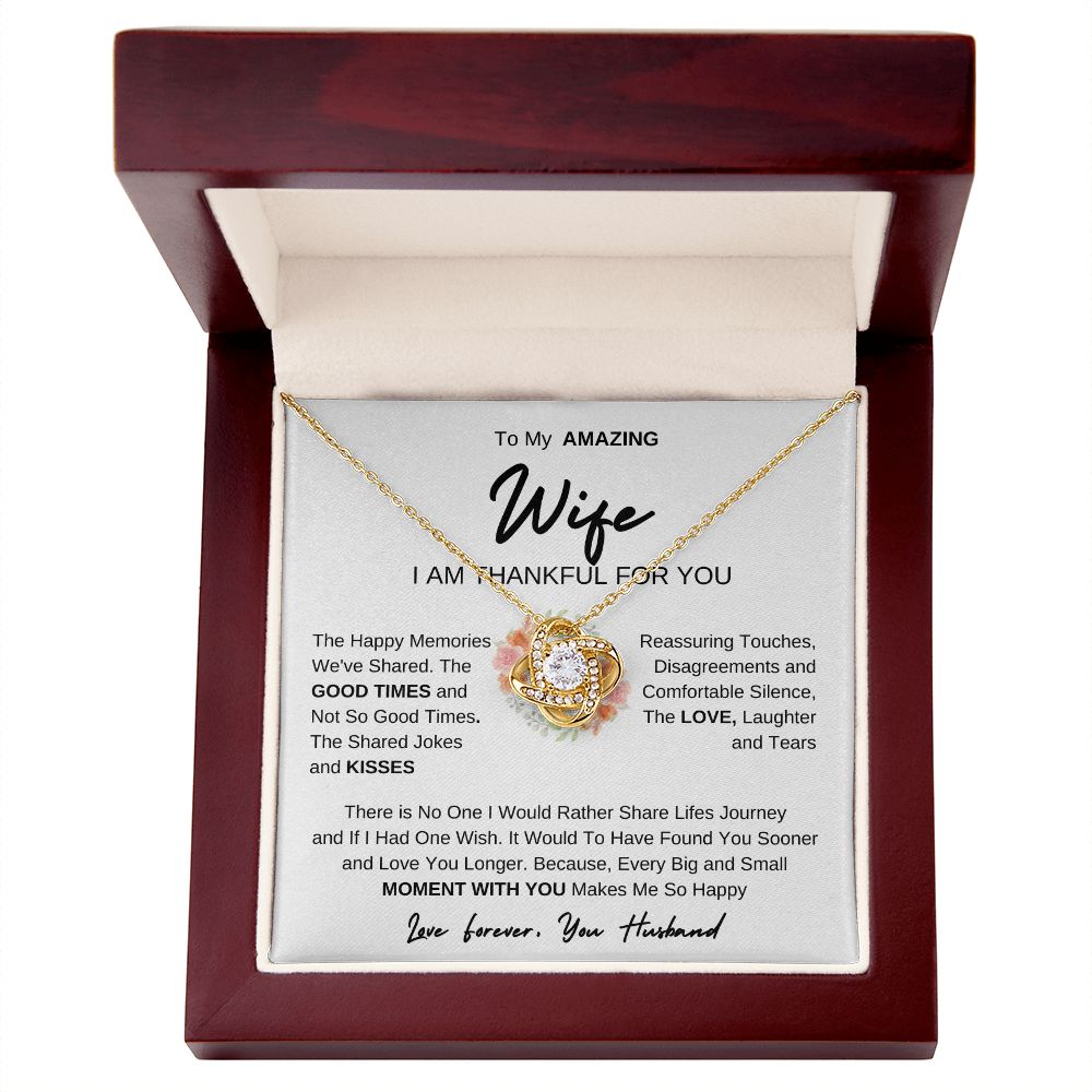 To My Amazing Wife | Love Knot Necklace