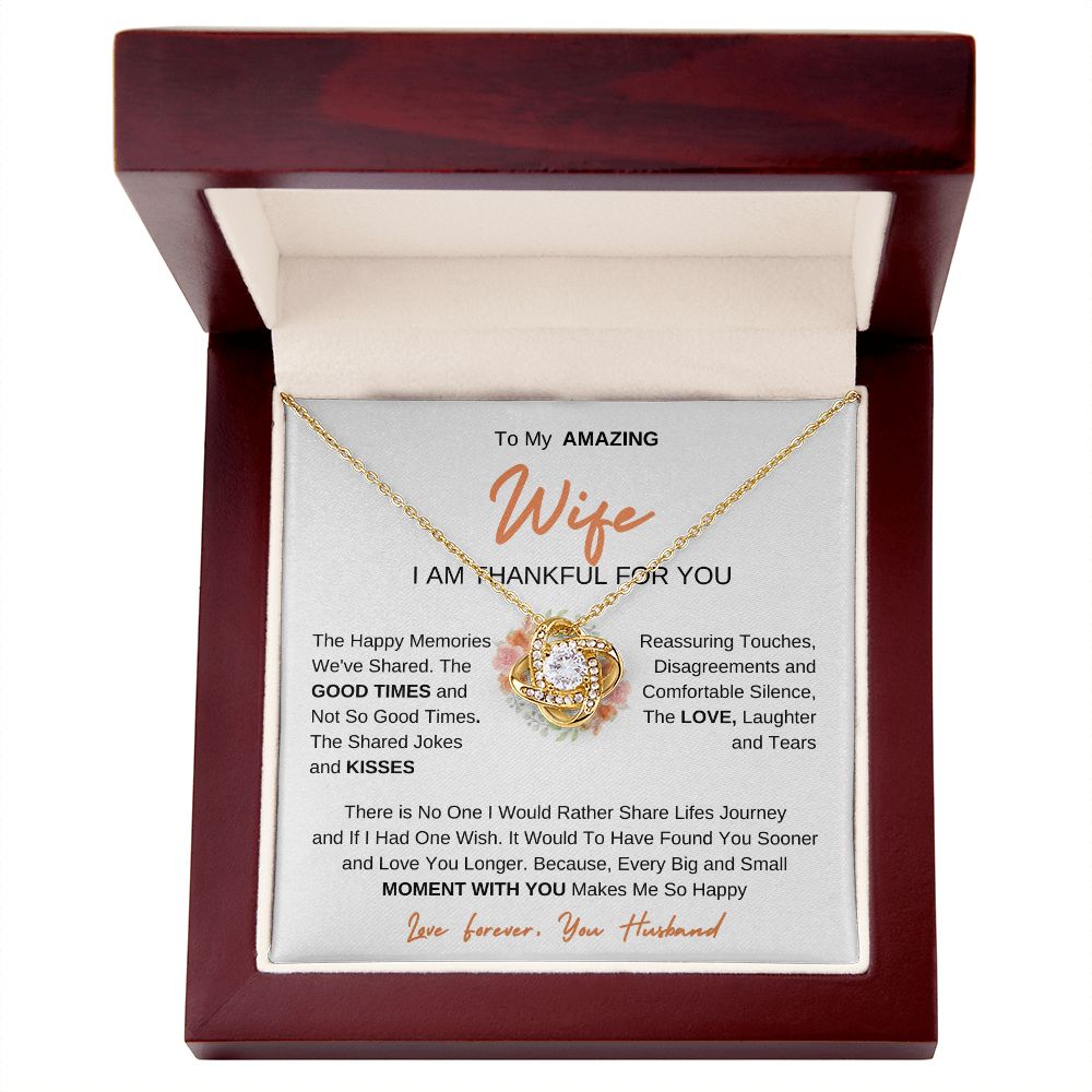 To My Amazing Wife | Love Knot Necklace
