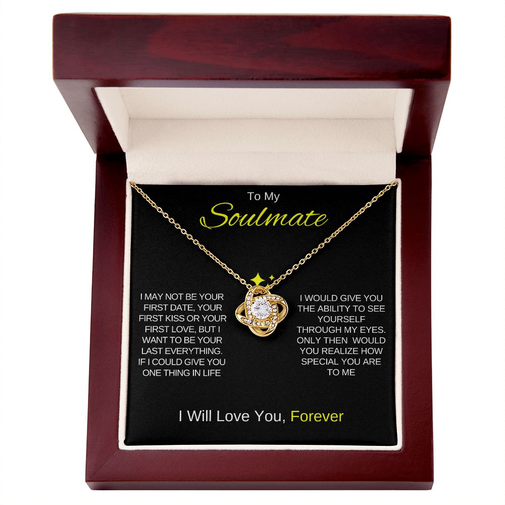 To My Soulmate | Love Knot Necklace