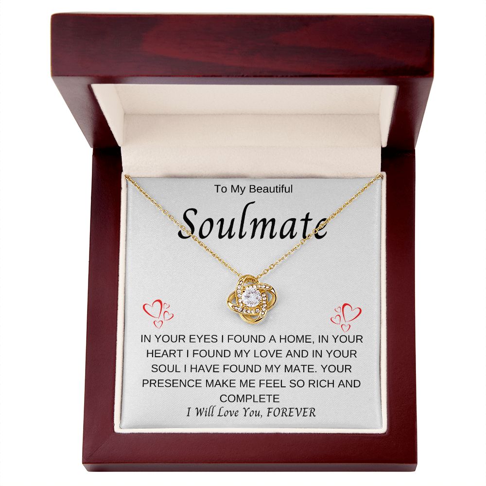 To My Soulmate | Love Knot Necklace