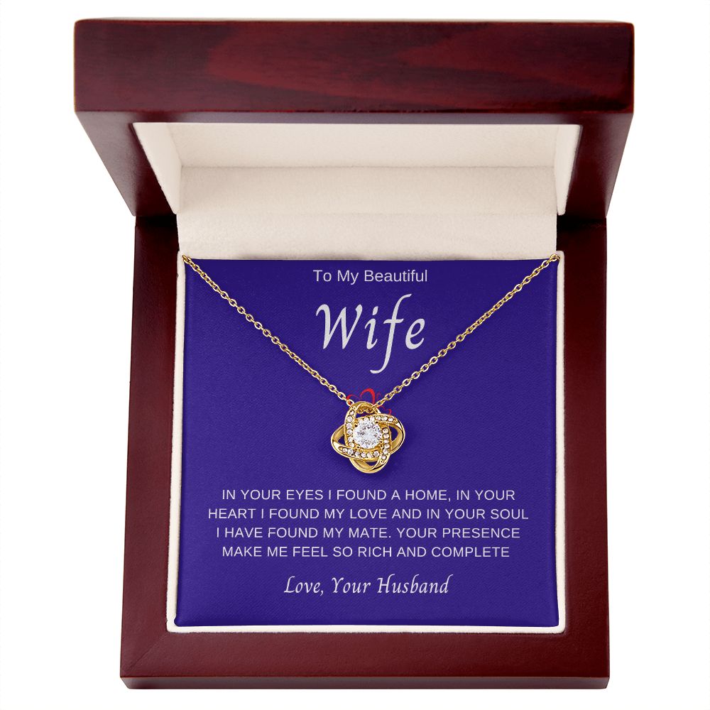 To My Wife | Love Knot Necklace