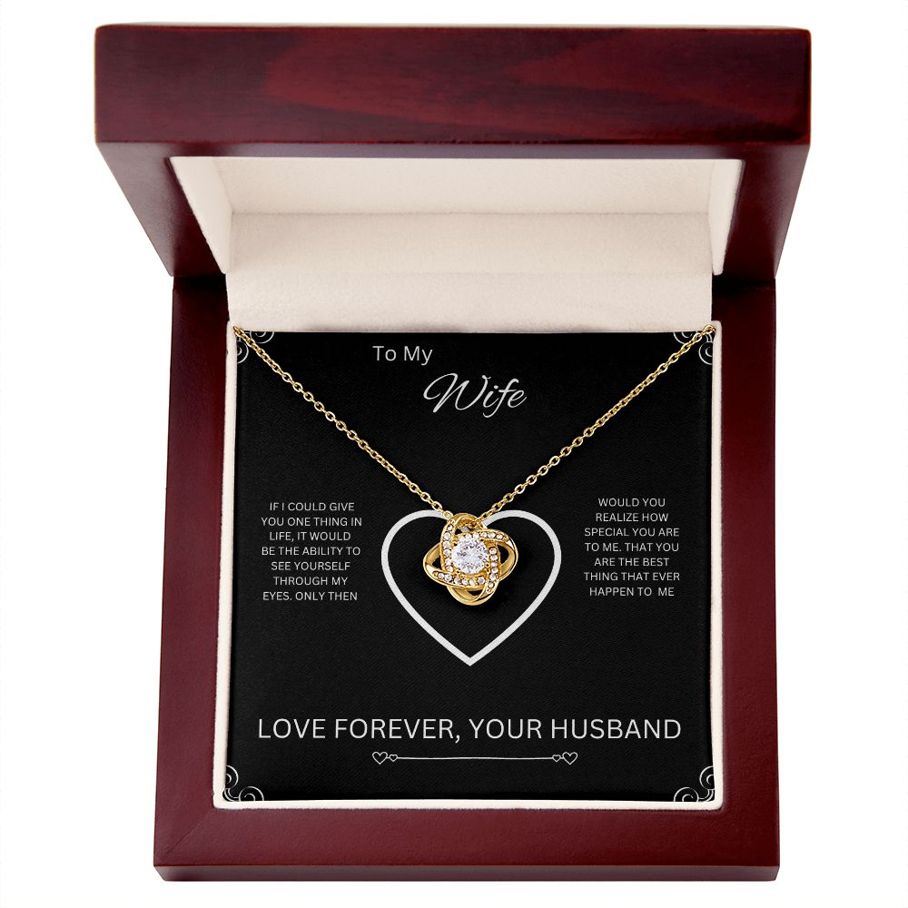 To My Wife | Love Knot Necklace