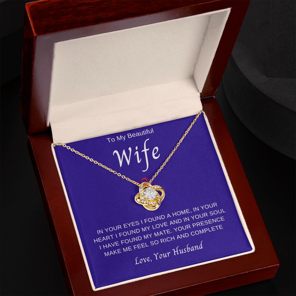 To My Wife | Love Knot Necklace