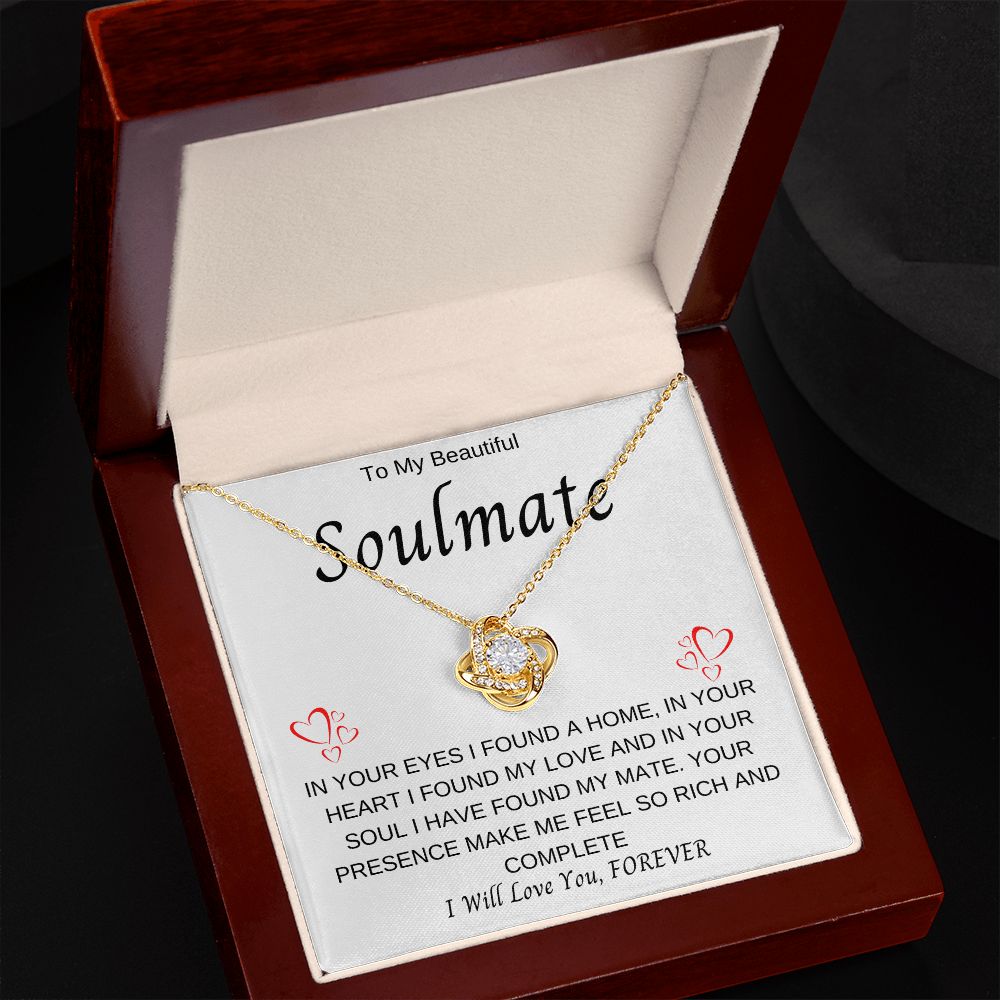 To My Soulmate | Love Knot Necklace