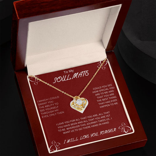 To My Soulmate | Love Knot Necklace