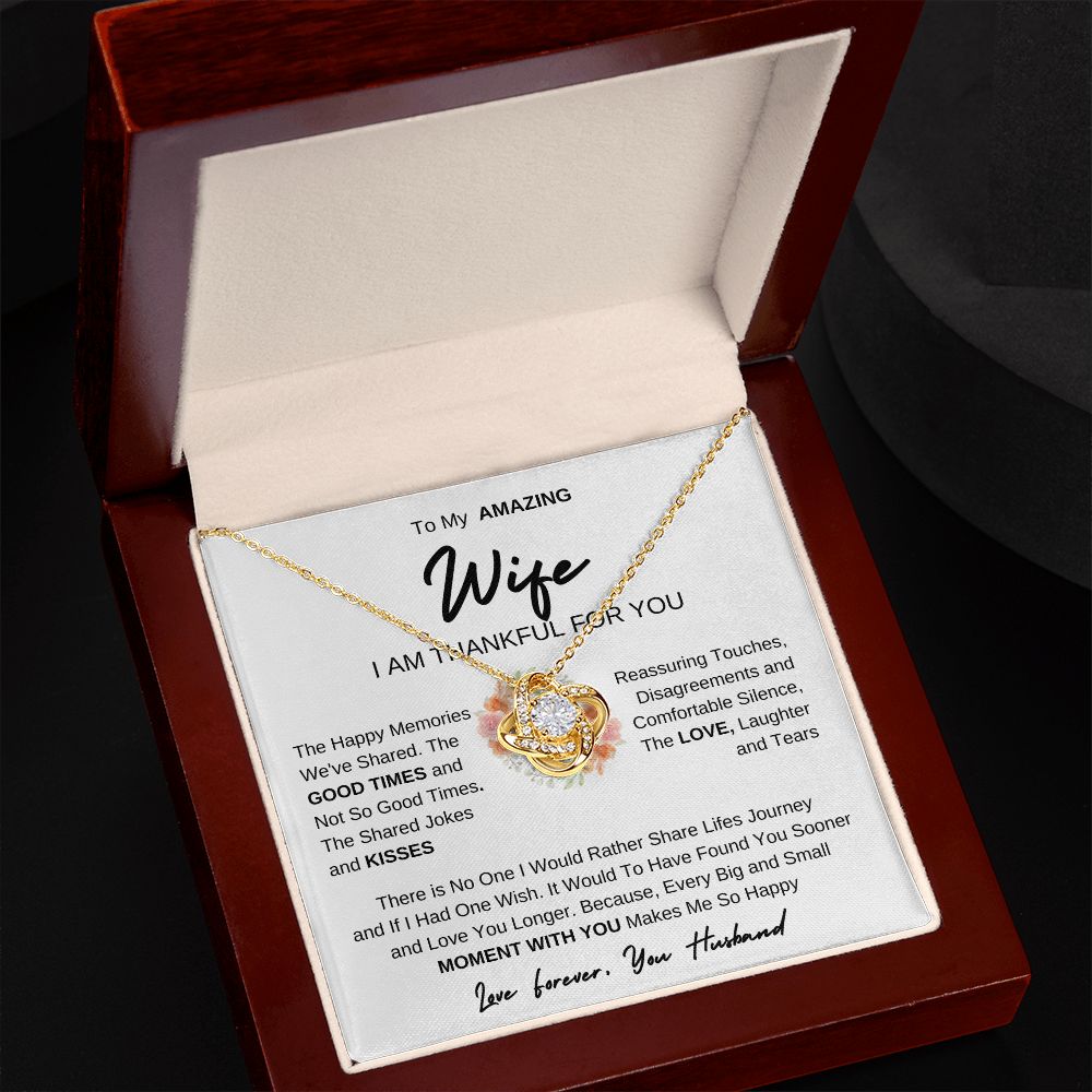 To My Amazing Wife | Love Knot Necklace
