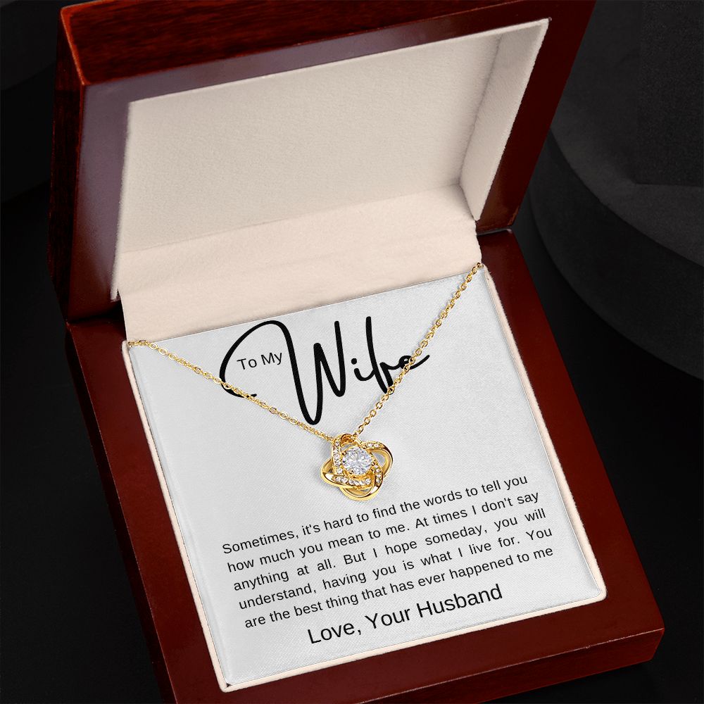 To My Wife | Love Knot Necklace