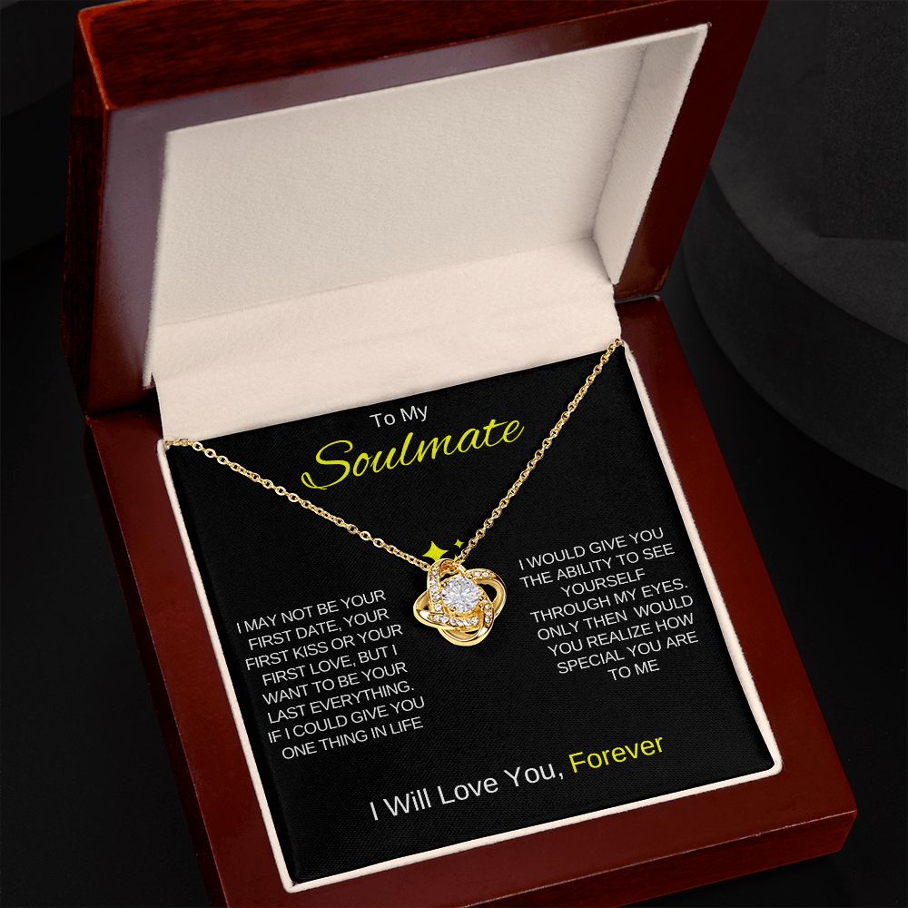 To My Soulmate | Love Knot Necklace