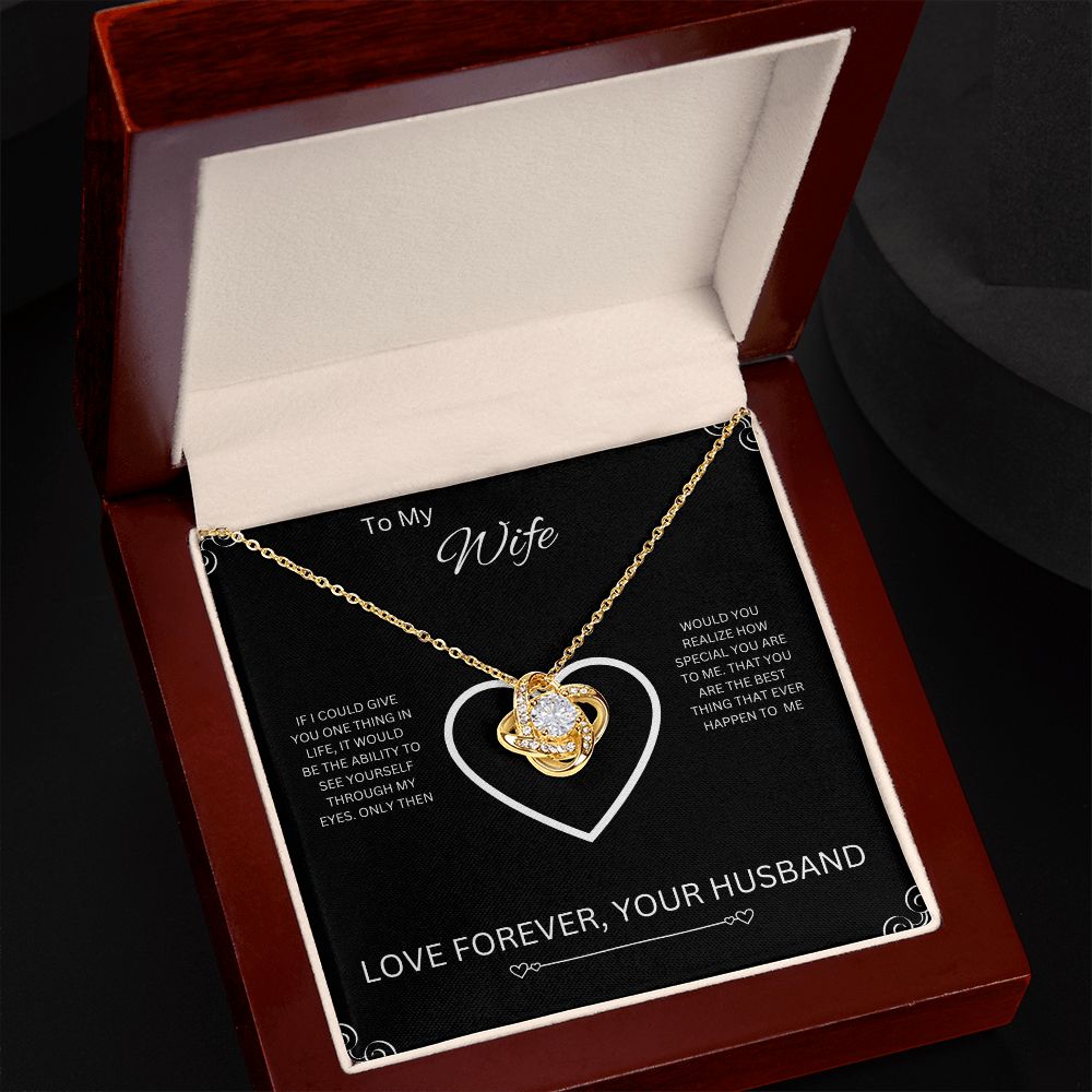 To My Wife | Love Knot Necklace