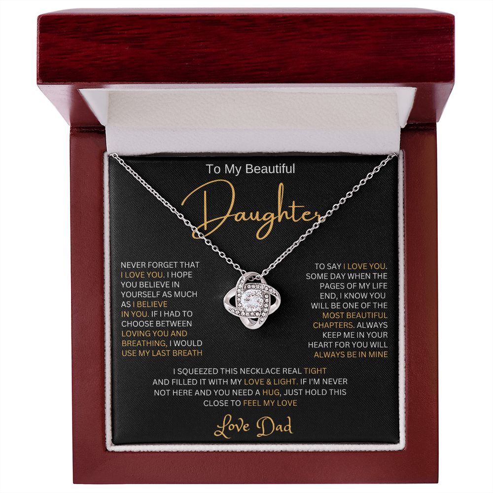 To My Daughter | Love Knot Necklace