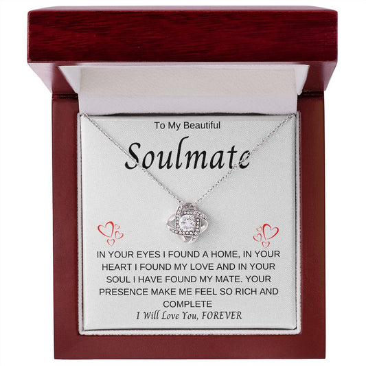 To My Soulmate | Love Knot Necklace