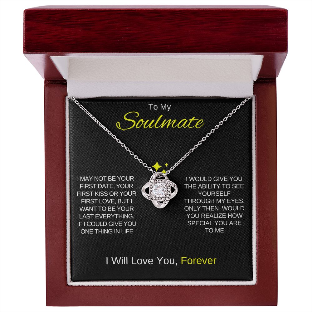 To My Soulmate | Love Knot Necklace