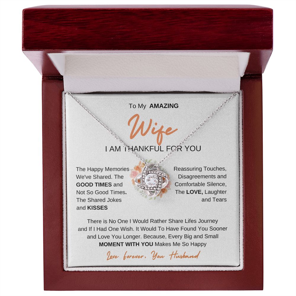 To My Amazing Wife | Love Knot Necklace