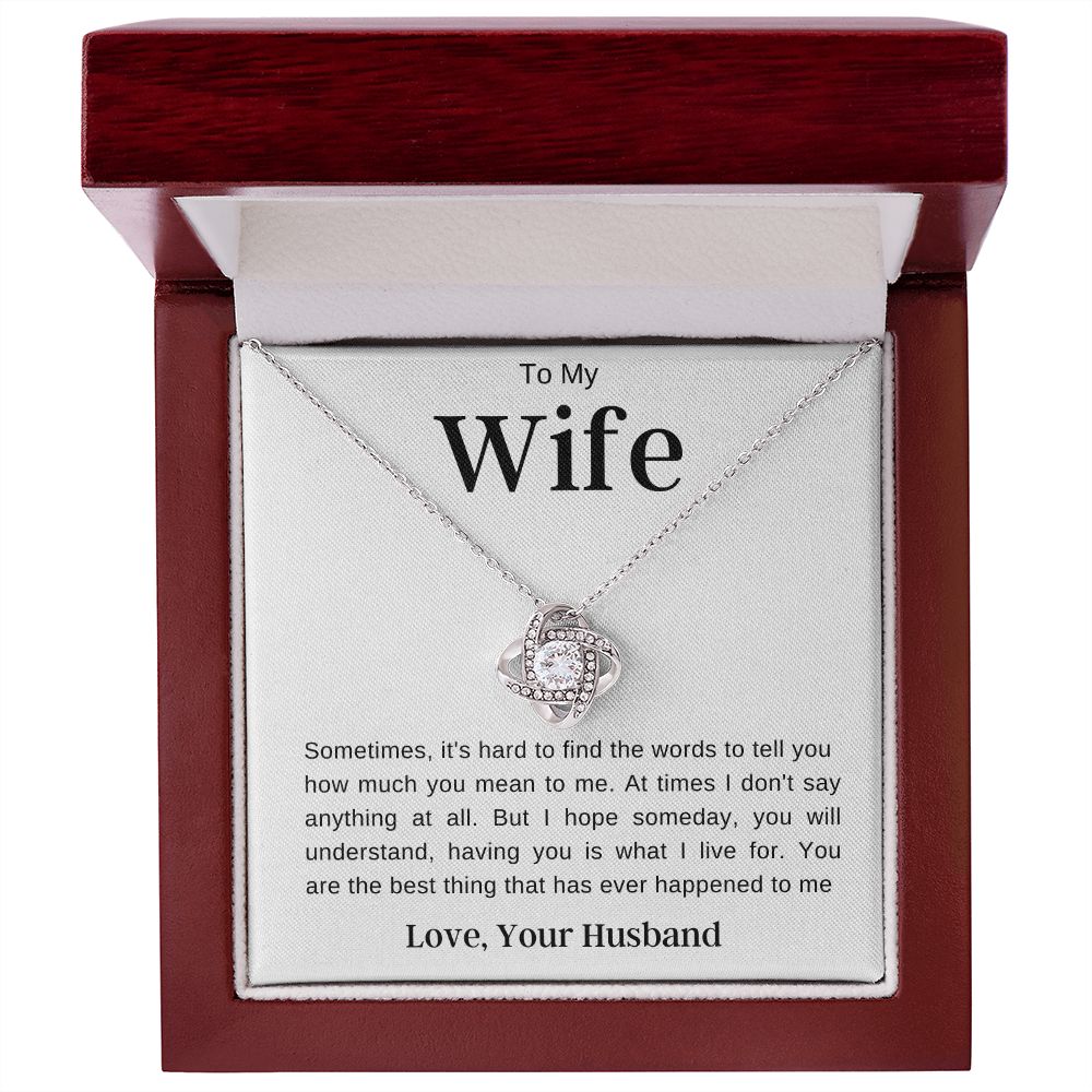 To My Wife | Love Knot Necklace