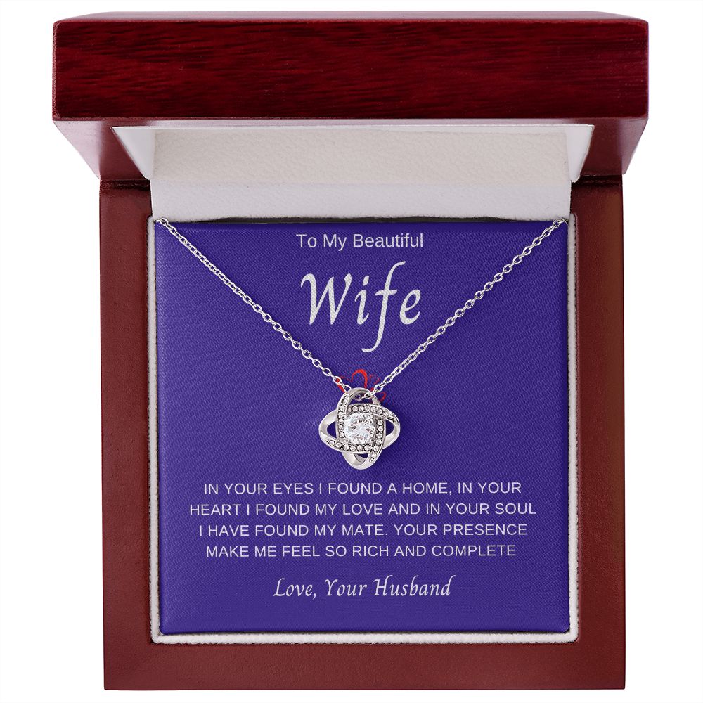 To My Wife | Love Knot Necklace