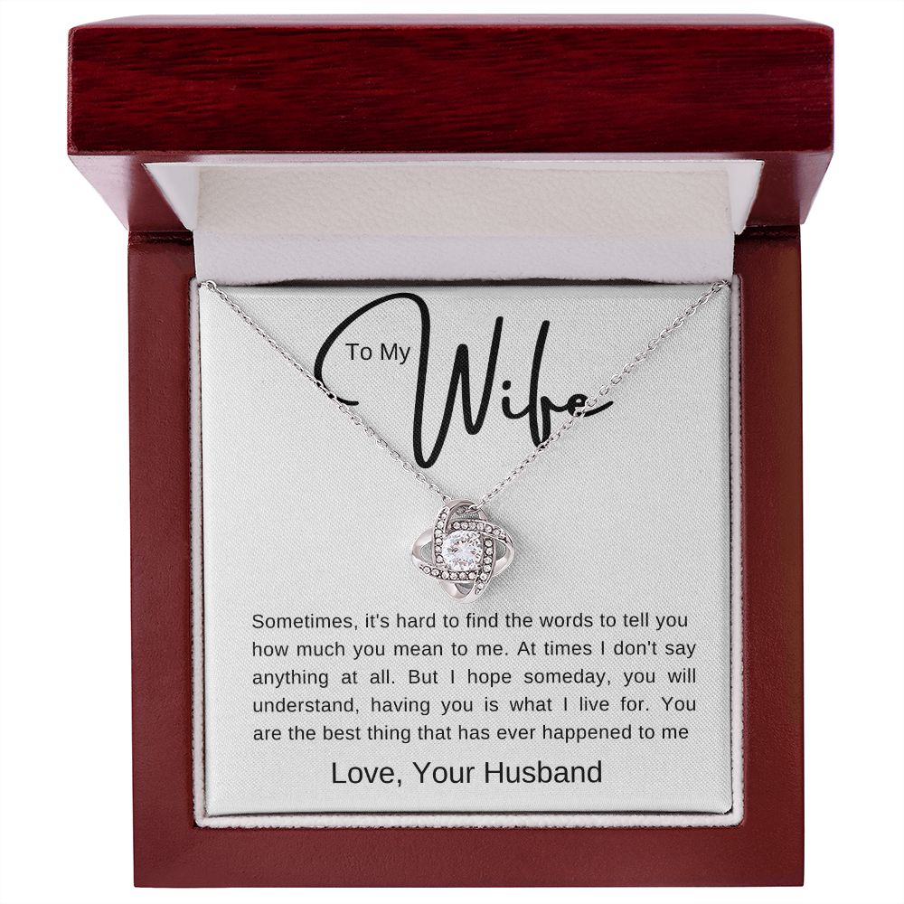 To My Wife | Love Knot Necklace