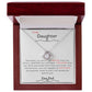 To My Daughter From Dad | Love Knot Necklace