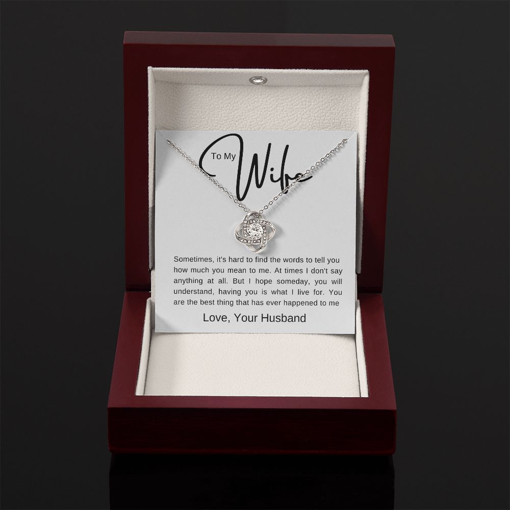 To My Wife | Love Knot Necklace
