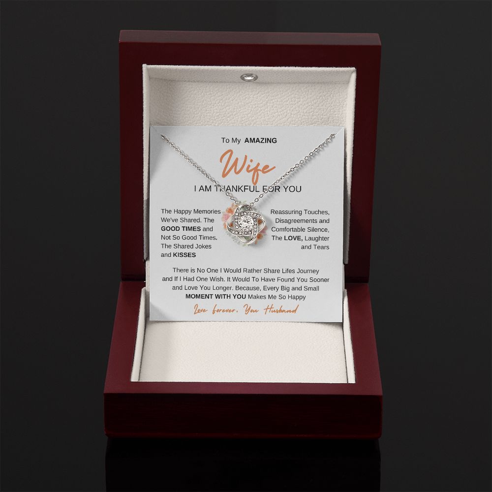 To My Amazing Wife | Love Knot Necklace