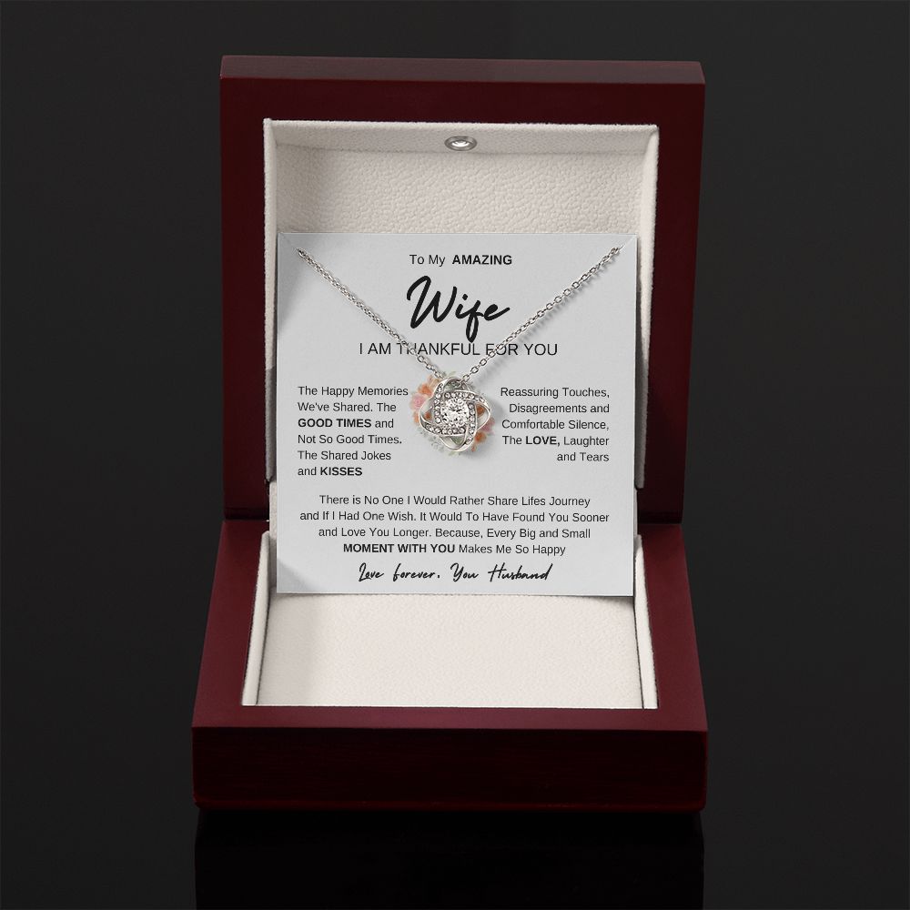 To My Amazing Wife | Love Knot Necklace