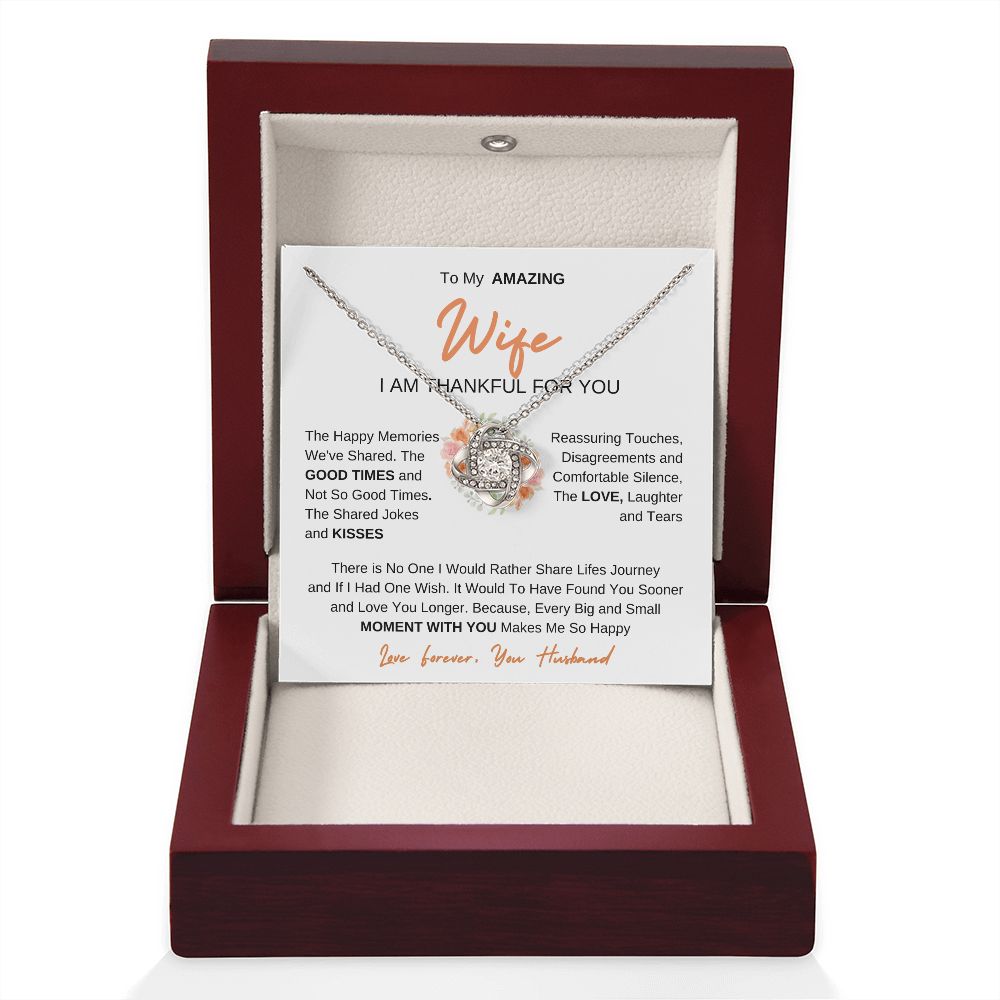 To My Amazing Wife | Love Knot Necklace
