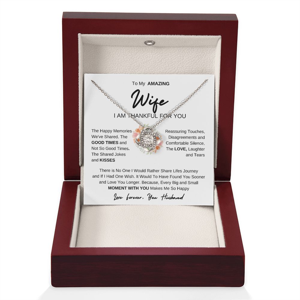 To My Amazing Wife | Love Knot Necklace