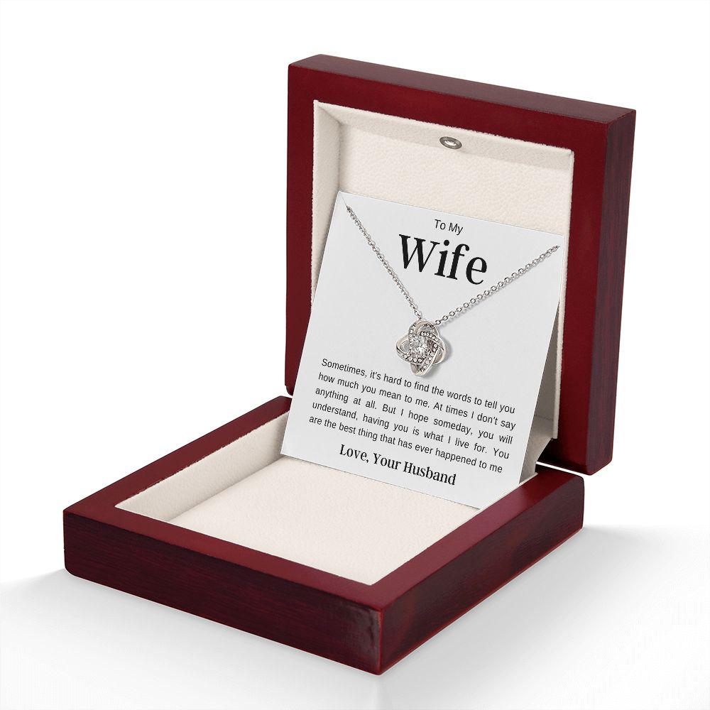 To My Wife | Love Knot Necklace