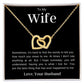 To My Wife | Interlocking Hearts Necklace