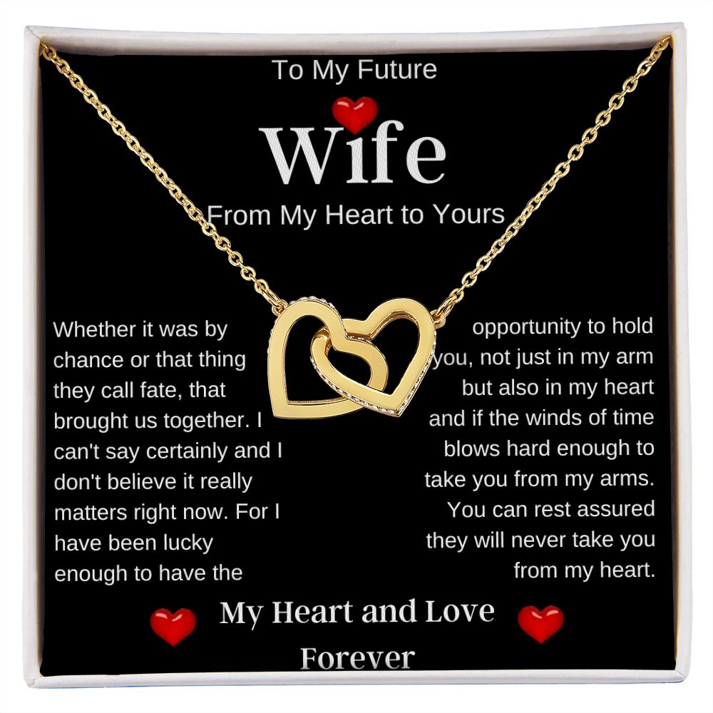 To My Future Wife | Interlocking Hearts Necklace