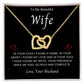 To My Wife | Interlocking  Hearts Necklace