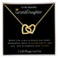 To GrandDaughter | Interlocking Hearts Necklace